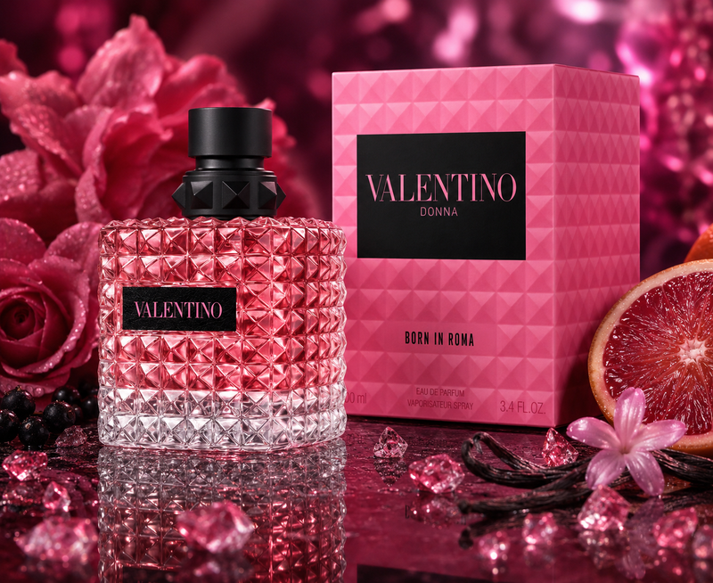 Valentino Donna Born In Roma 3.4oz Eau de Parfum bottle and box